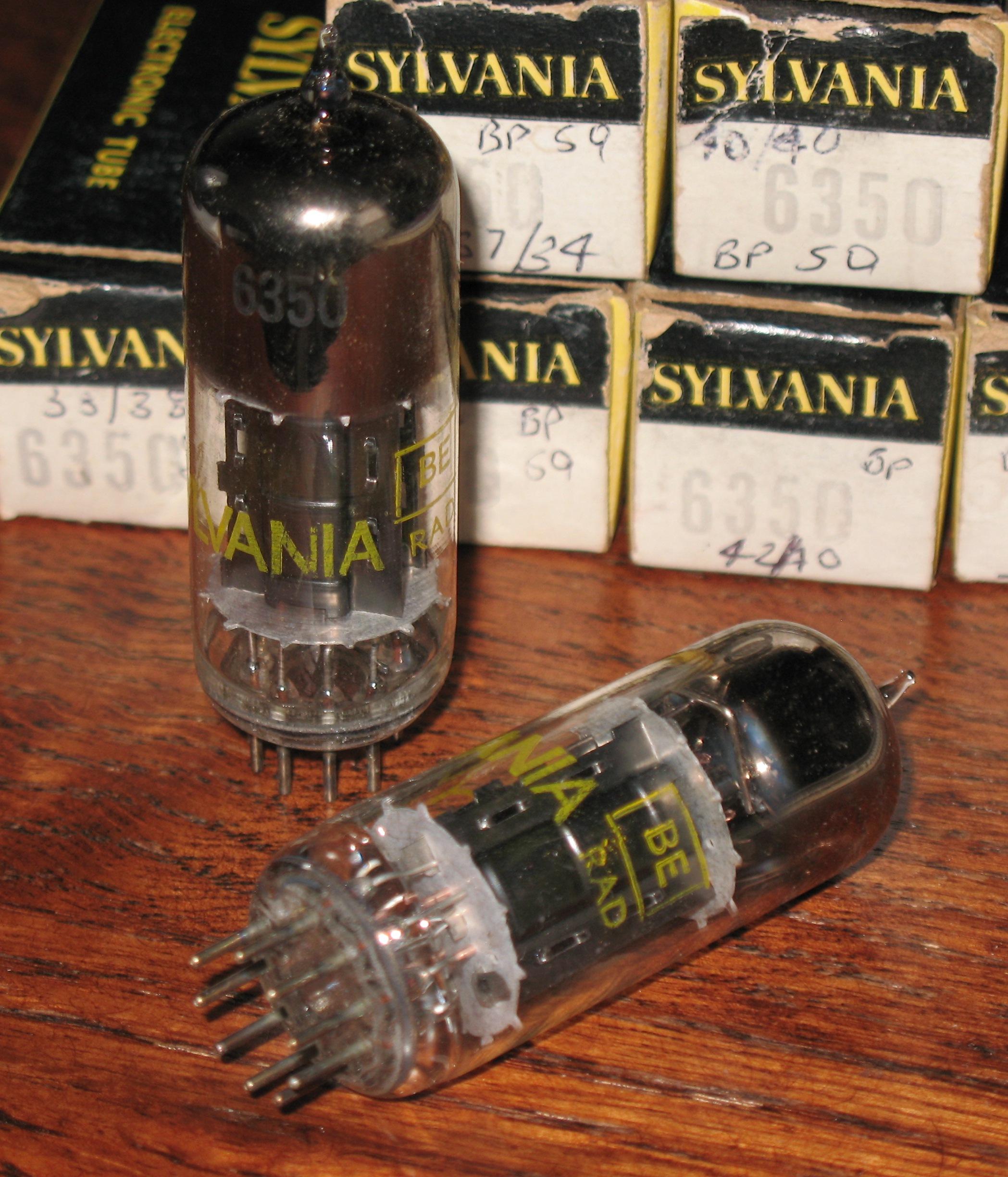 NOS Sylvania 6350 | KCA NOS Tubes & Amplifier Repair